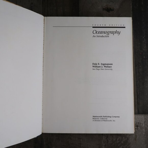 OCEANOGRAPHY: AN INTRODUCTION Fourth Edition Ingmanson Wallace Hardcover - Picture 3 of 8